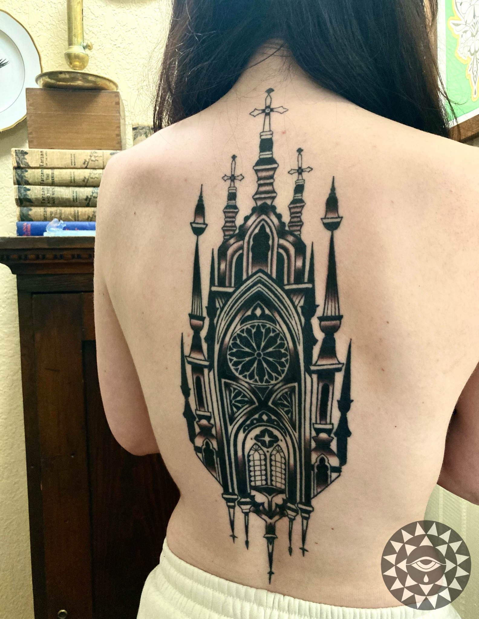 Tattoo by @chelsartistry — black_and_grey