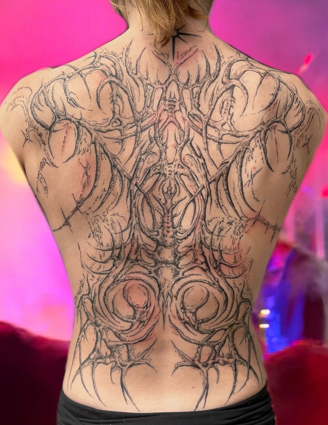 Tattoo by @madtatclub — blackwork, ornamental