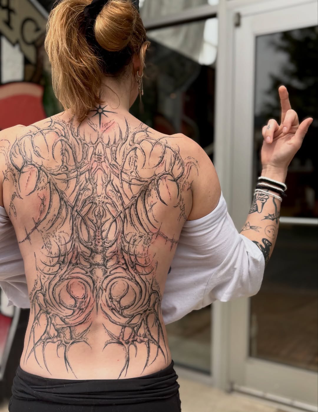 Tattoo by @madtatclub — blackwork, ornamental