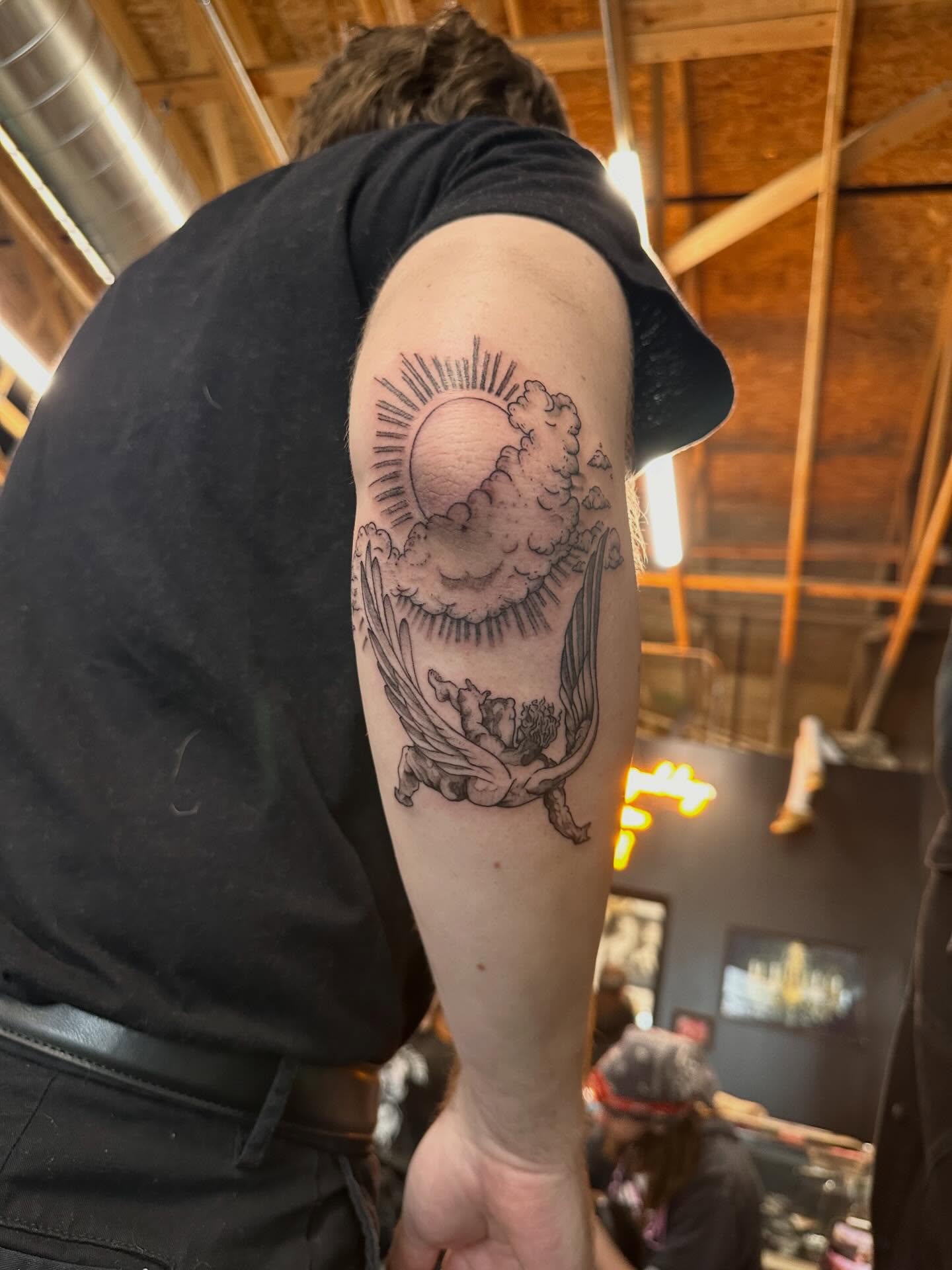 Tattoo by @gwt_artworks — black_and_grey