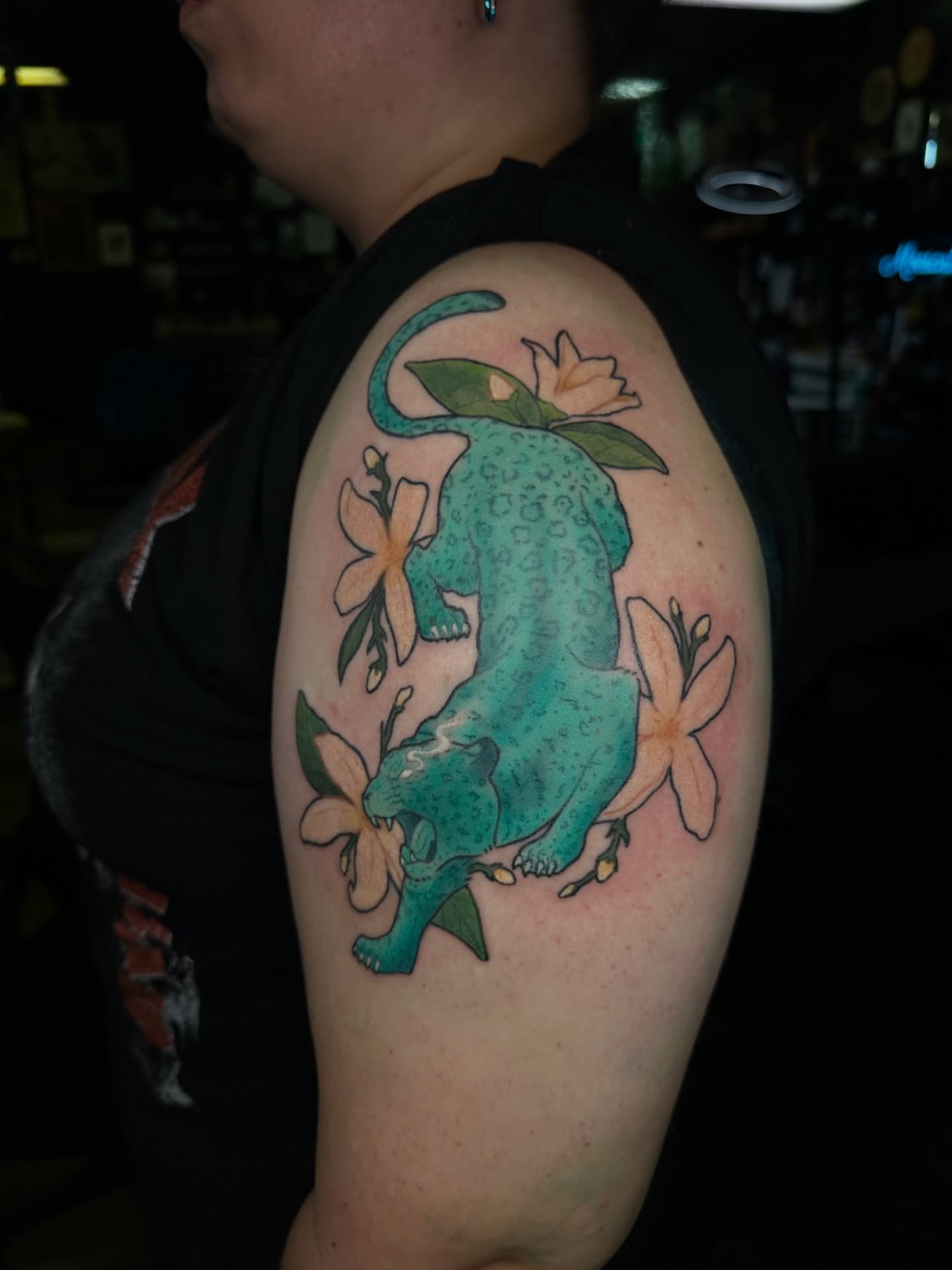 Tattoo by @shrimple.tattoos — dotwork, realism