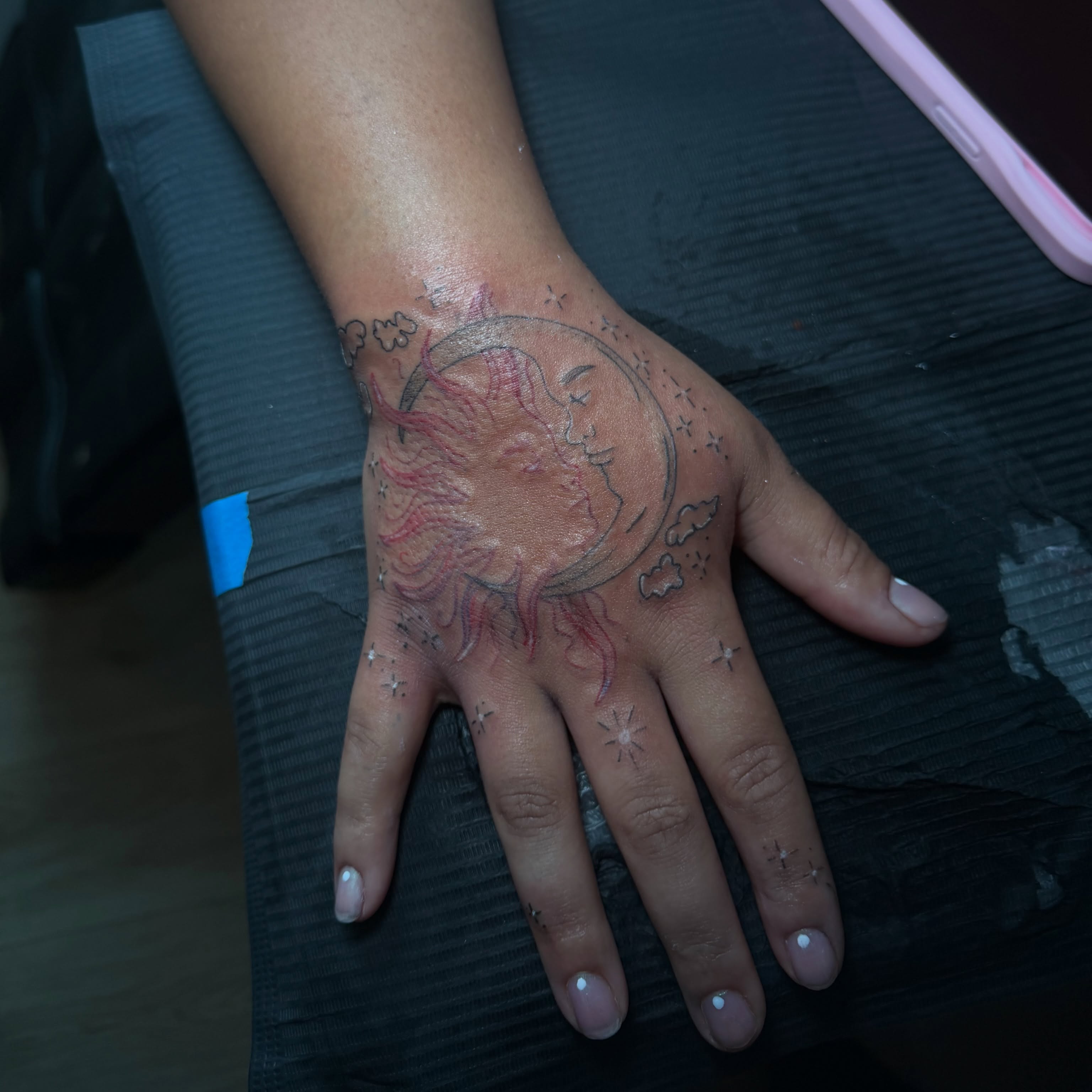 Tattoo by @elvineink — dotwork