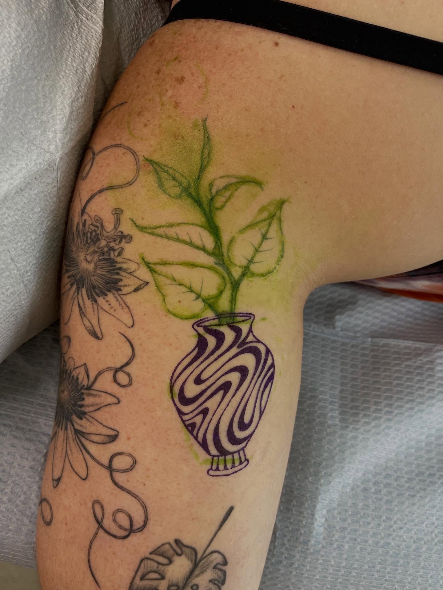 Tattoo by @ovarydose — new_school, watercolor