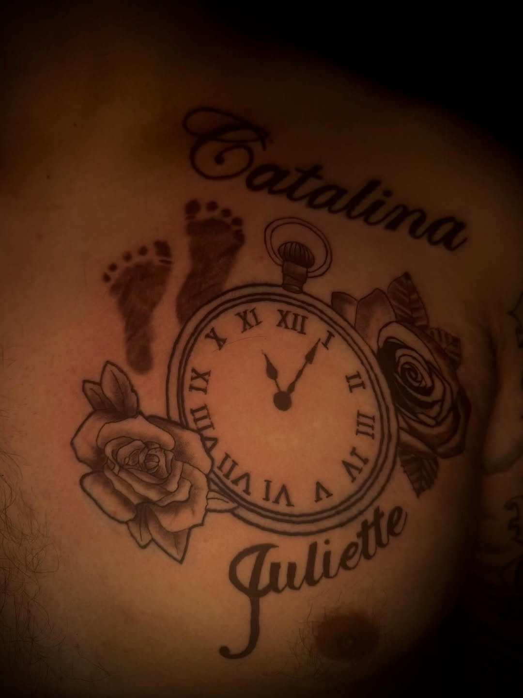 Tattoo on the chest by MY$T