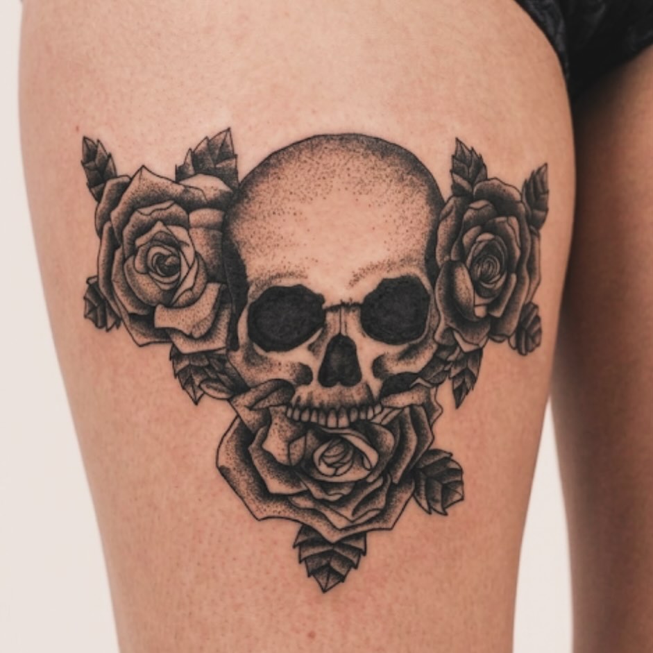 Tattoo by @tattoos_jara β black_and_grey, dotwork