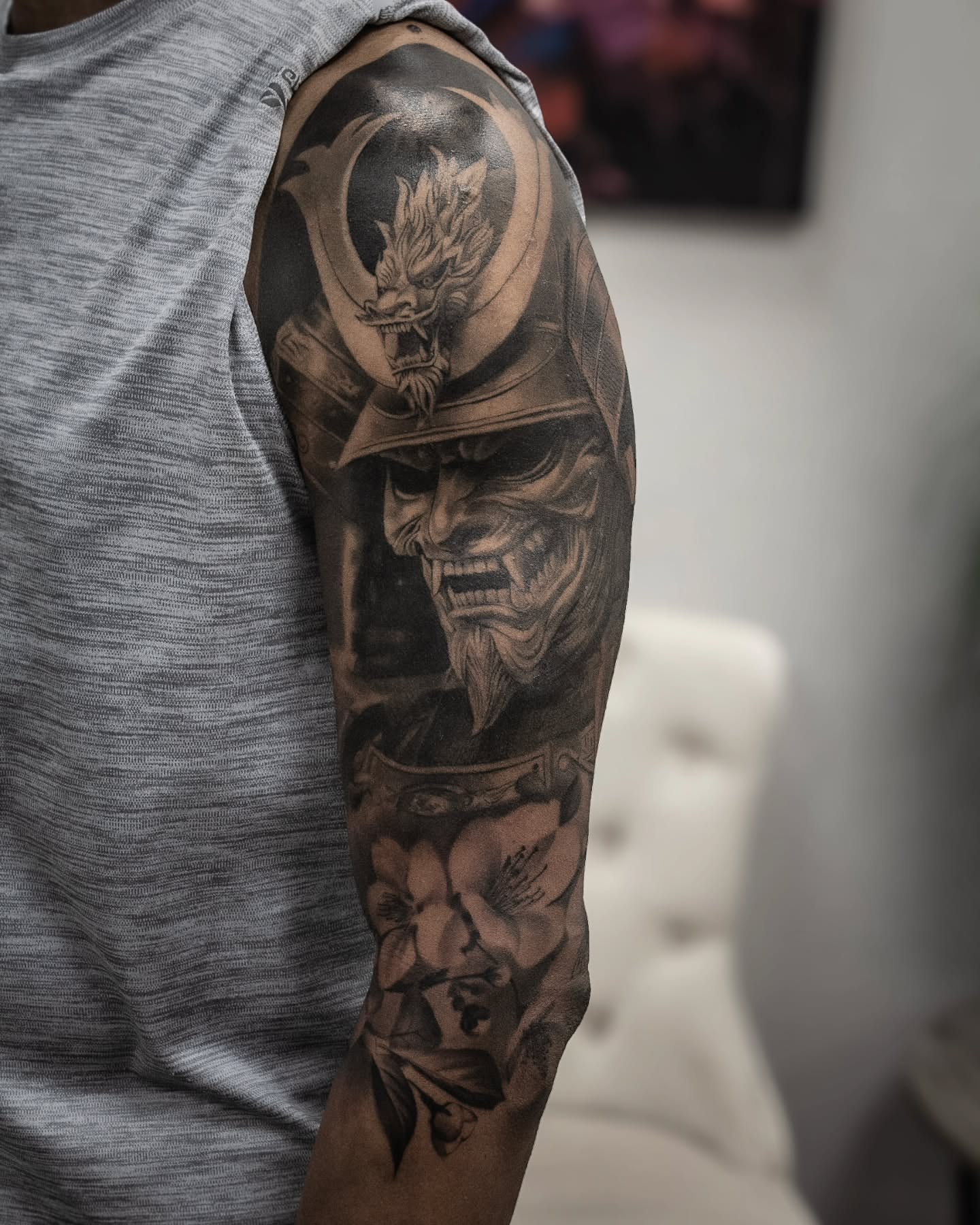 Tattoo by @glitchnstein β black_and_grey, realism