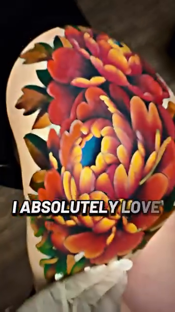 Peony flower japanese irezumi tattoo by Ricky Salinas Jr. π€, San Antonio, Texas