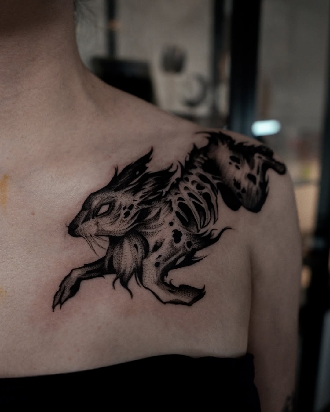 Tattoo by @bru.blackink — dotwork, dark_realism