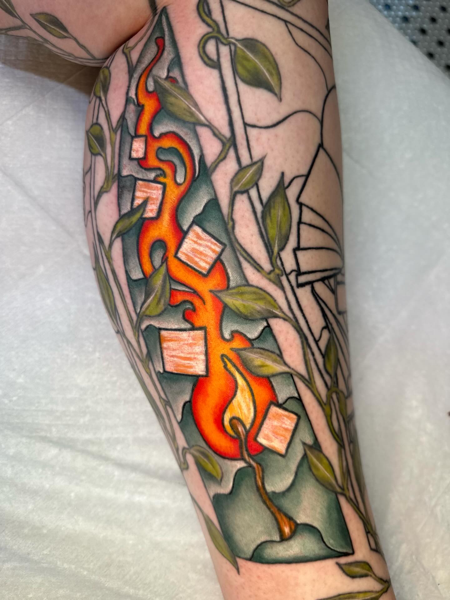 Tattoo by @jackknifetattoo — geometric, illustrative