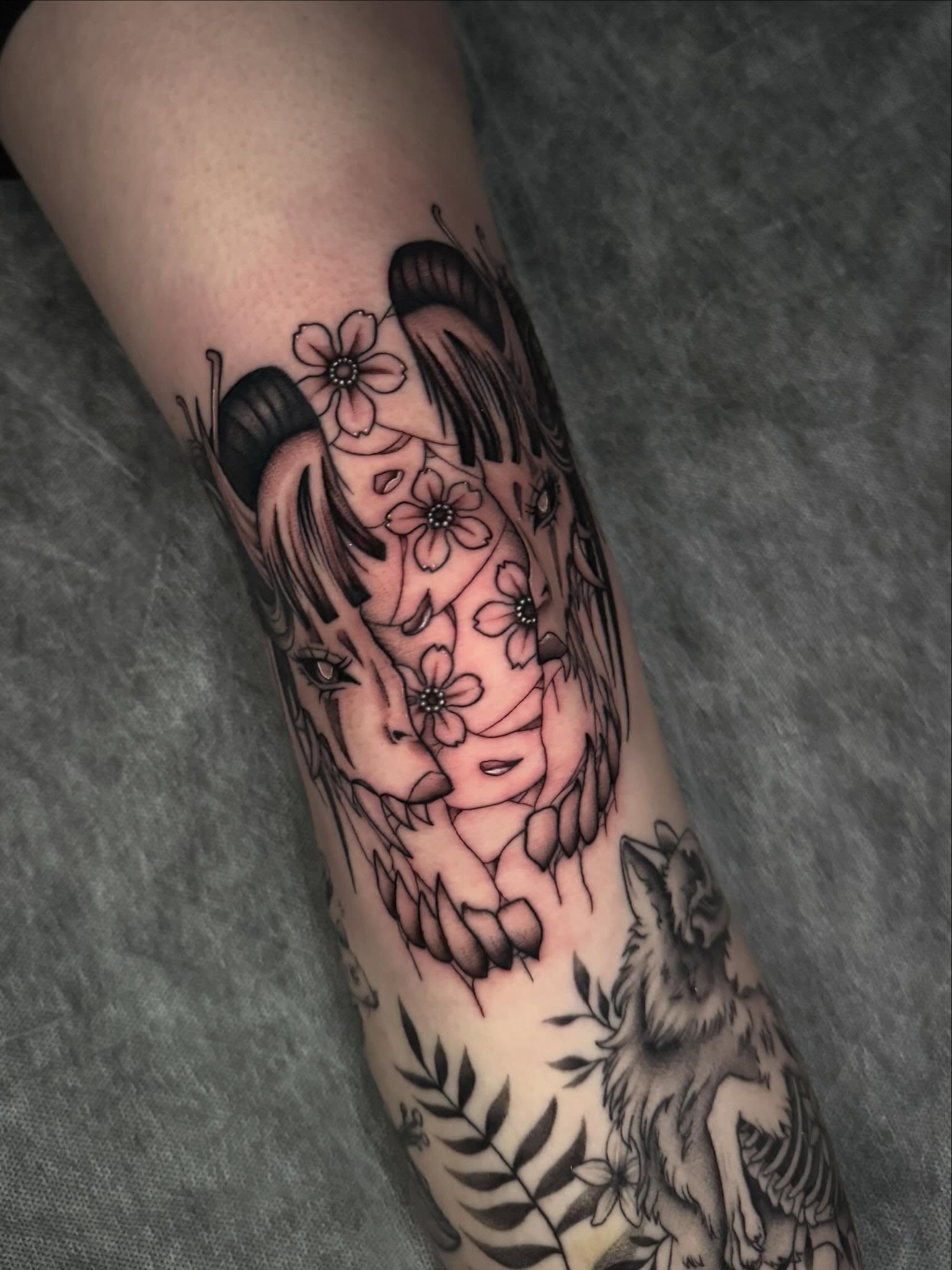 Tattoo by @hackytats — black_and_grey, realism