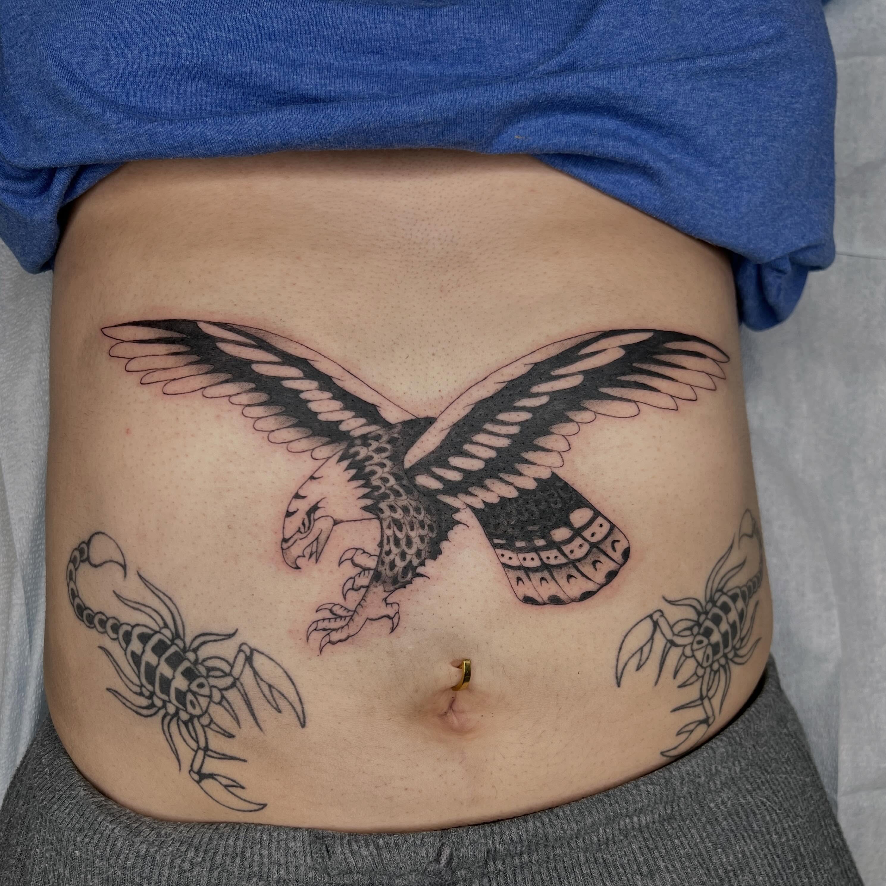 Tattoo by @robbwilsontattoos — black_and_grey