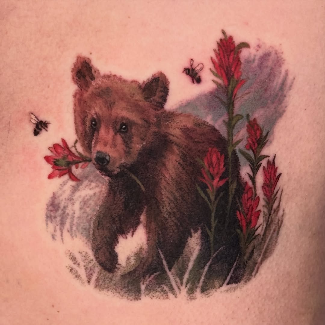 Tattoo by @pokiepookie — realism, fine_line
