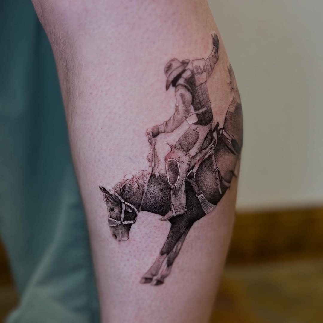 Tattoo by @popkerntattoos — realism, black_and_grey