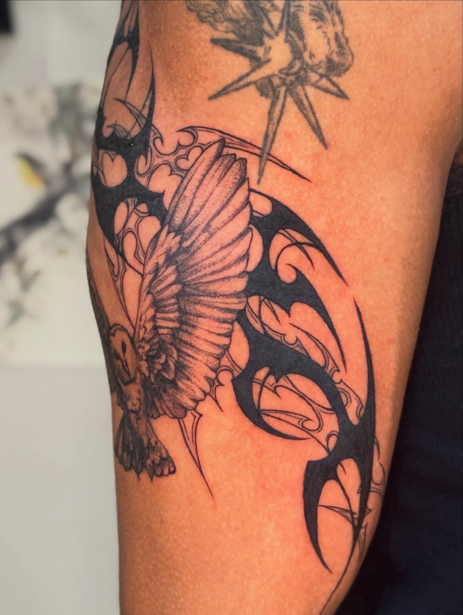 Tattoo by @ktyvink — black_and_grey