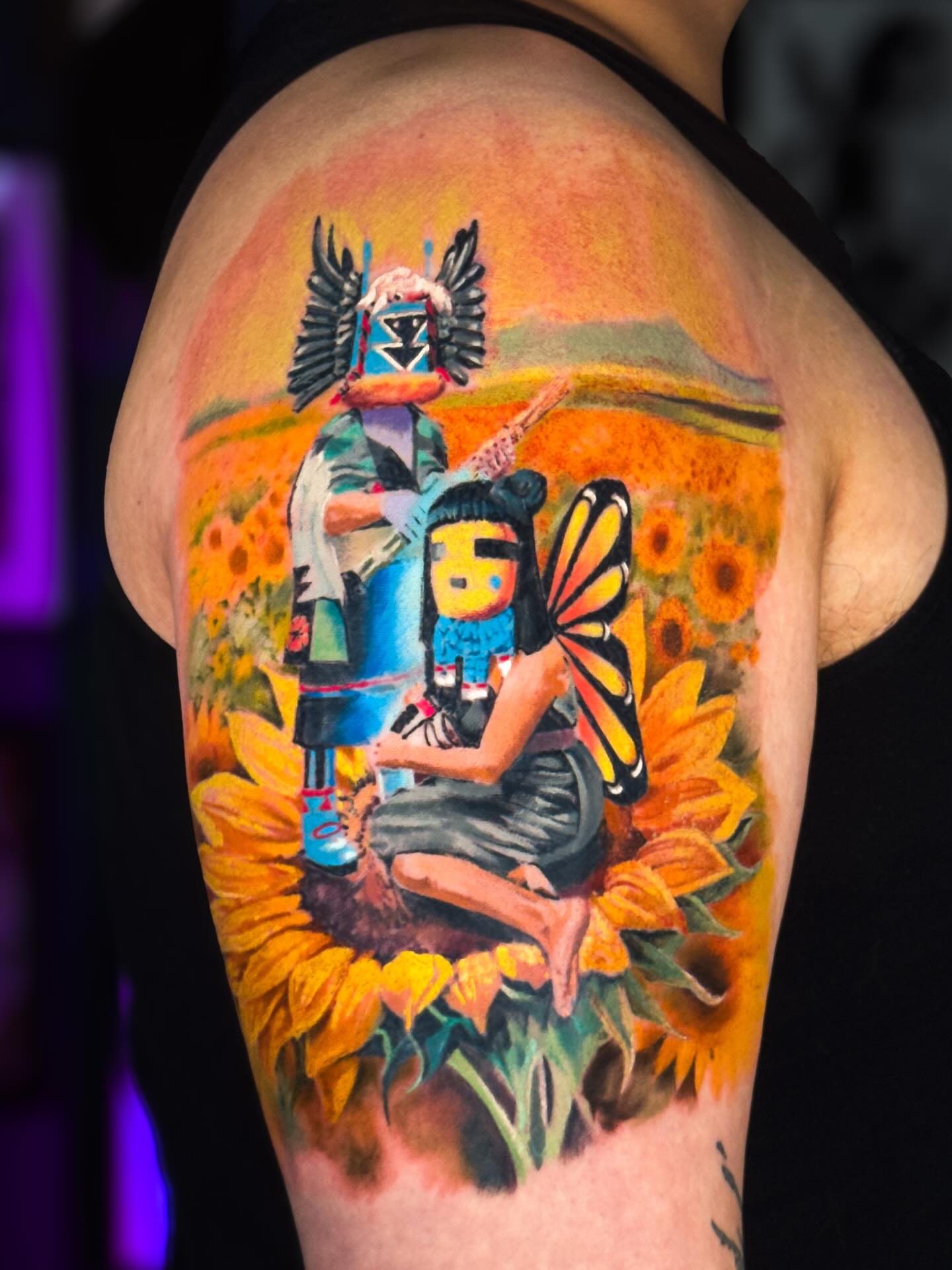 Tattoo by @tattoosbytravis — realism, watercolor