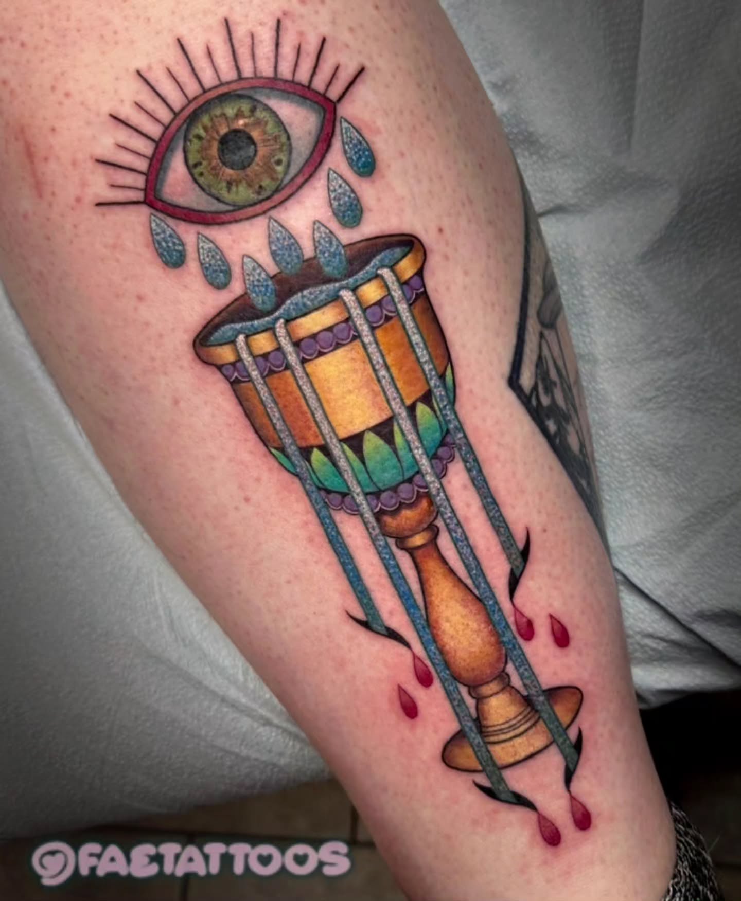 Tattoo by @faetattoos β american_traditional, dotwork