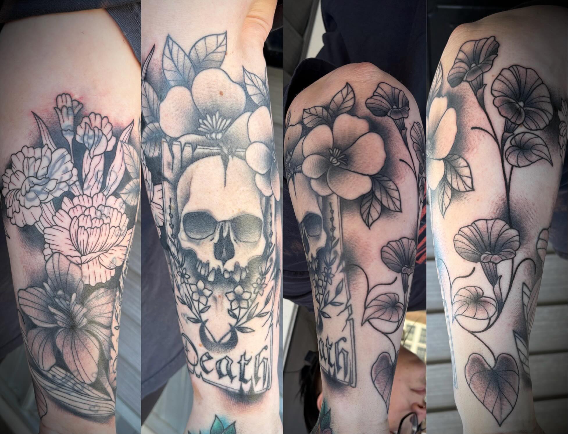 Tattoo by @hardcorn77 — black_and_grey, realism