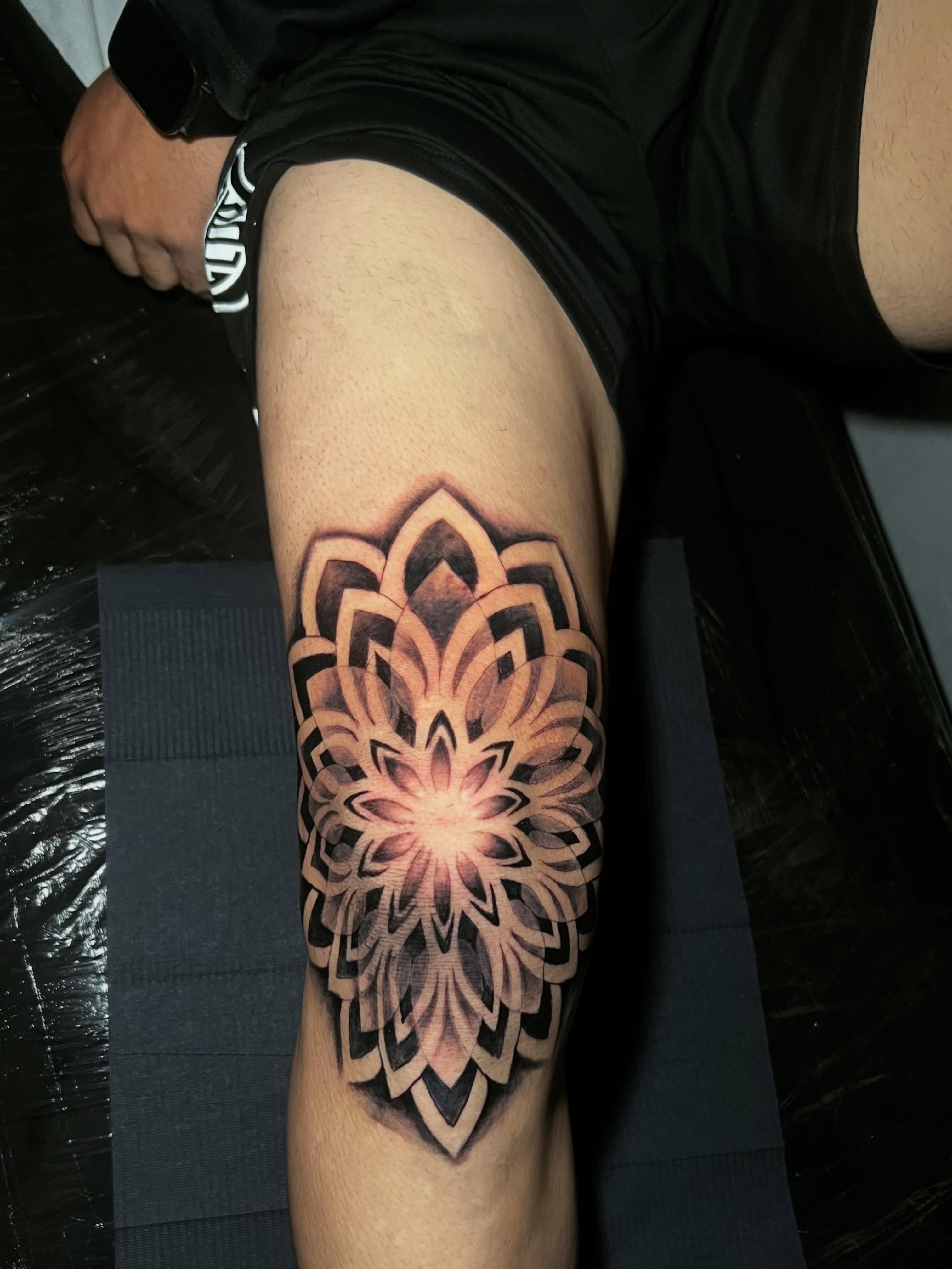 Tattoo by @sebastrussy — geometric, black_and_grey