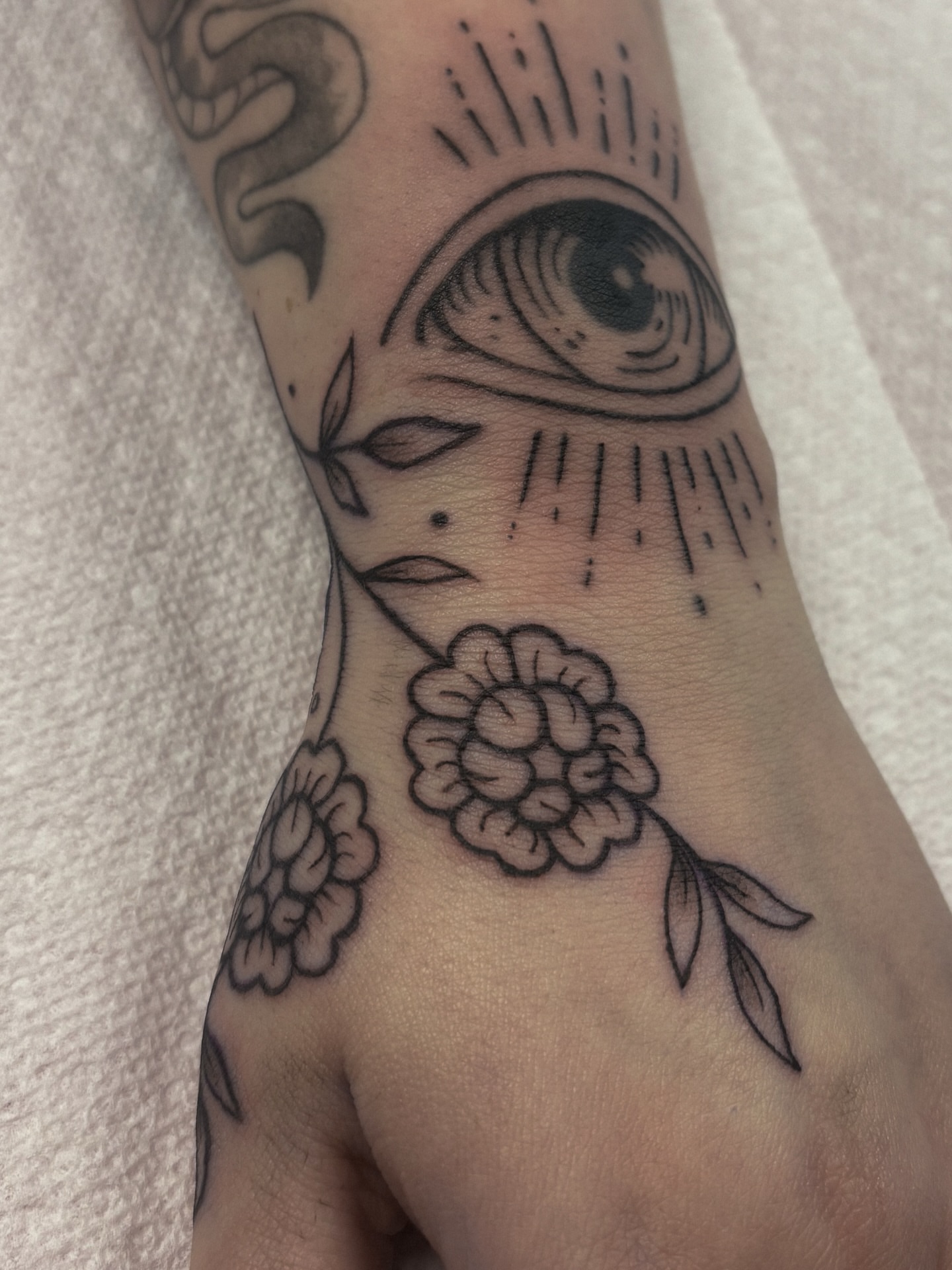 Tattoo by @smellsrotten — black_and_grey