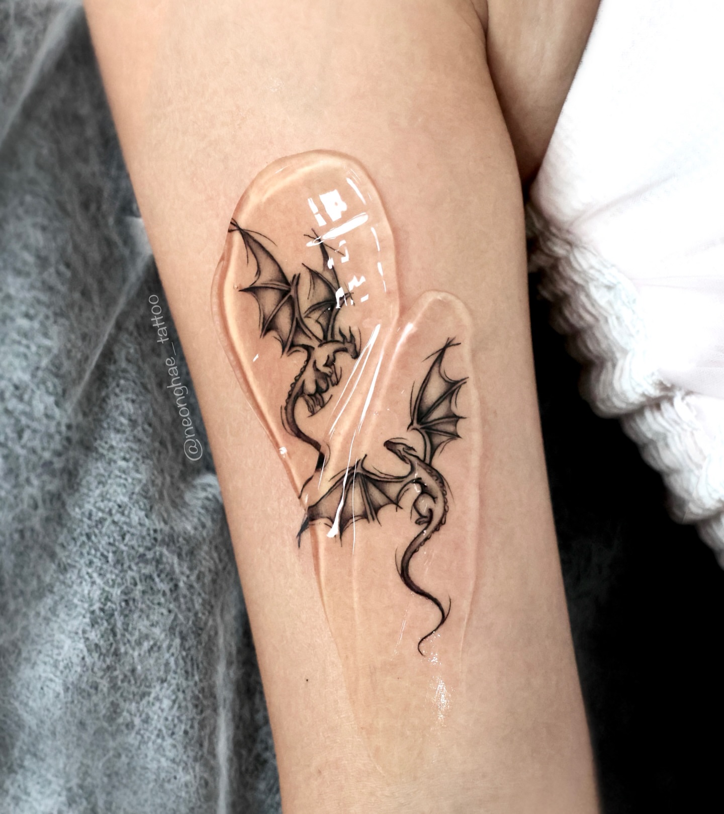 Tattoo by @neonghae_tattoo — black_and_grey