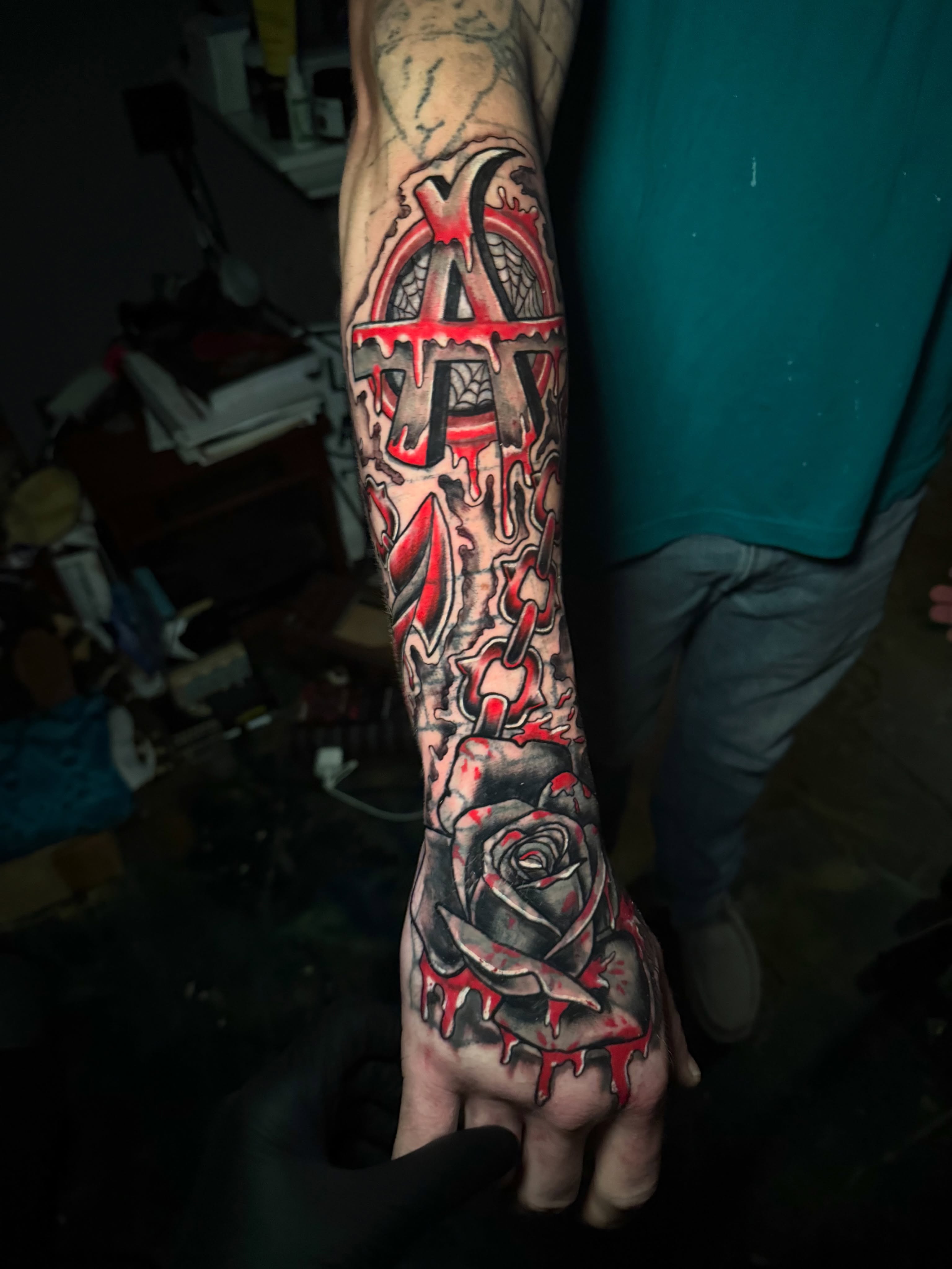 Tattoo by @garrett.morrell — american_traditional, dark_realism