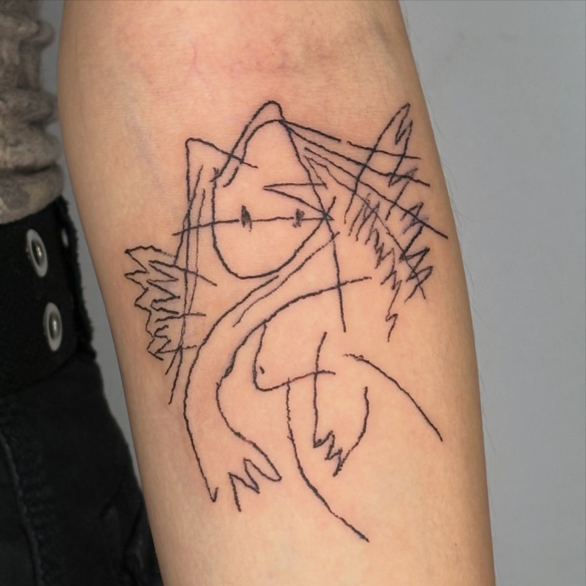 Tattoo by @seayalaterpirate — minimalist