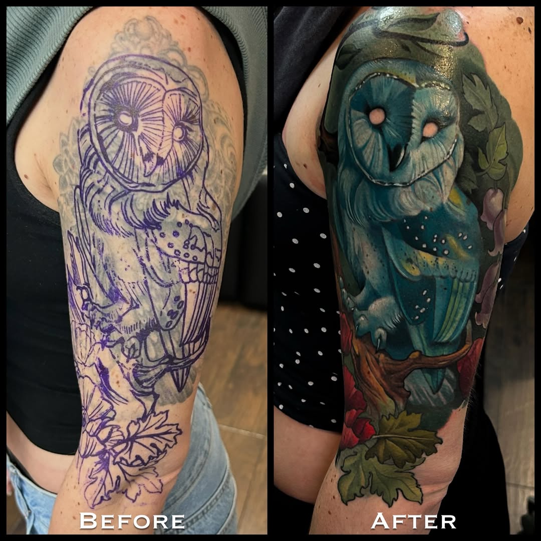 Tattoo by @timmy_b_413 — american_traditional, dotwork