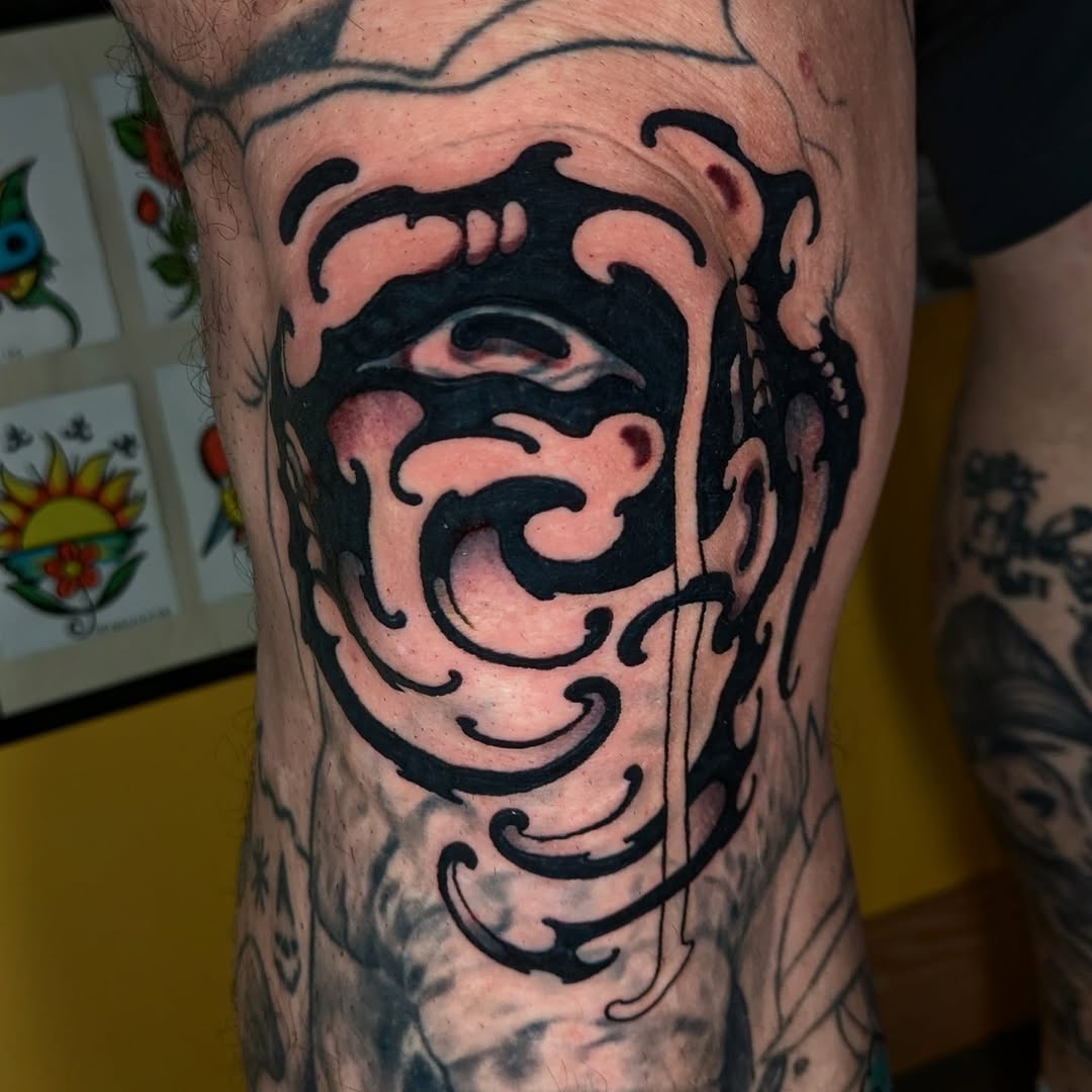 Tattoo by @cwednesday — blackwork, ornamental