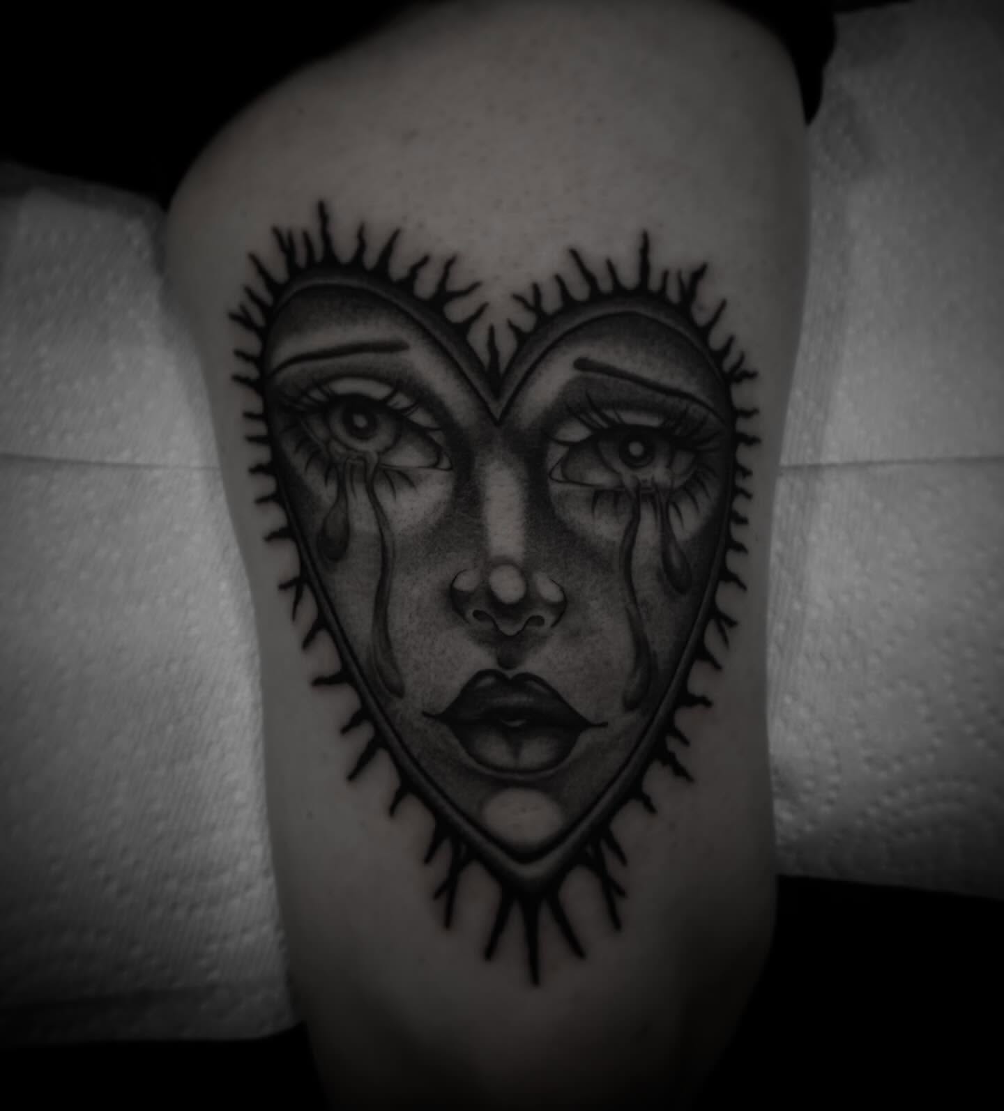 Tattoo by @inkandivvy — black_and_grey, realism