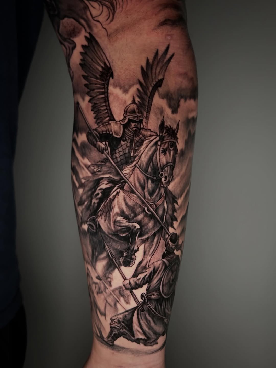 Tattoo by @dalton_king_tattoos β realism, black_and_grey