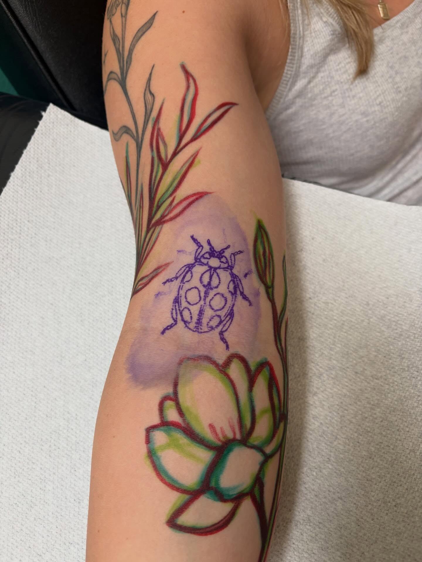 Tattoo by @snewbietattoos — watercolor