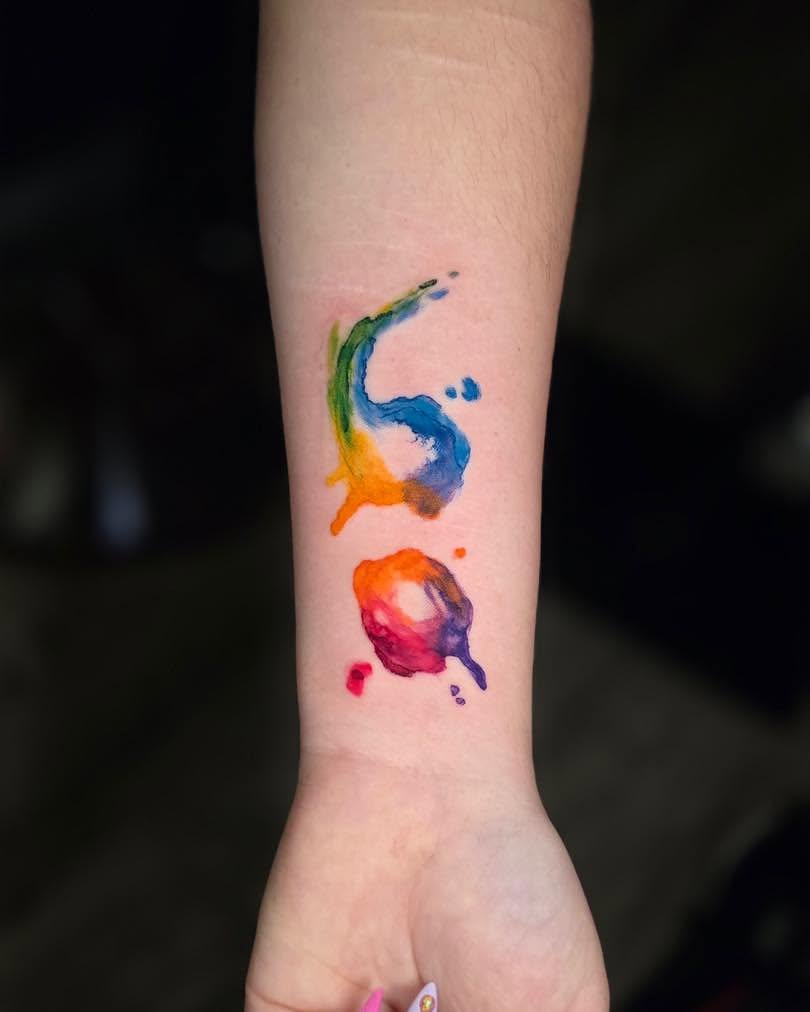 Tattoo by @tanktat2z — watercolor