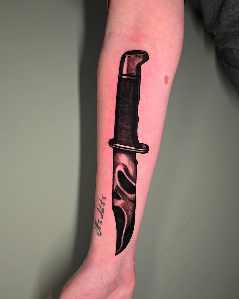 Tattoo by @tanktat2z — black_and_grey