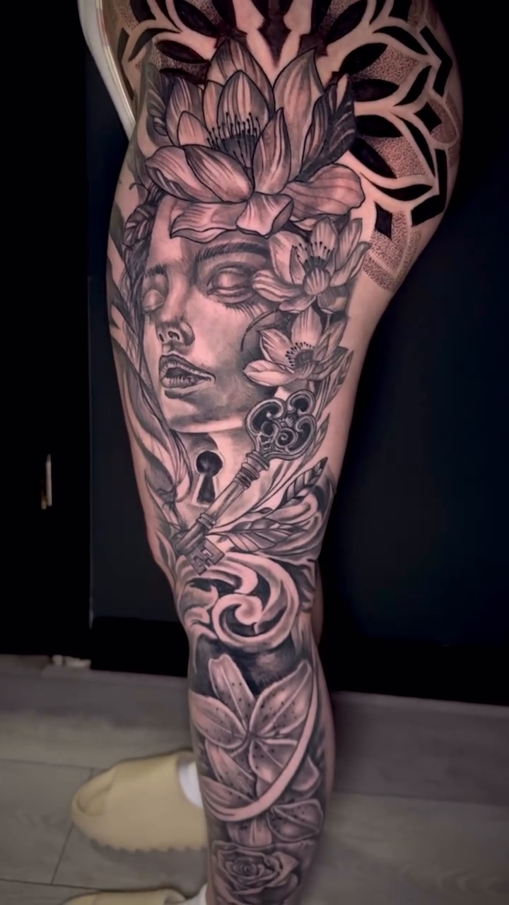 Tattoo by @pbzkillenem β realism, black_and_grey