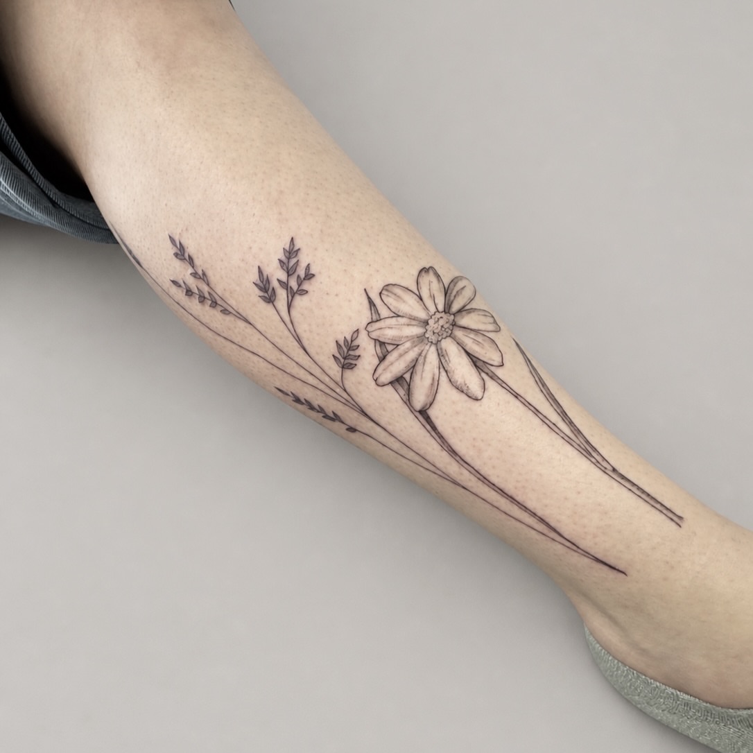Tattoo by @turned_blue.ink — black_and_grey