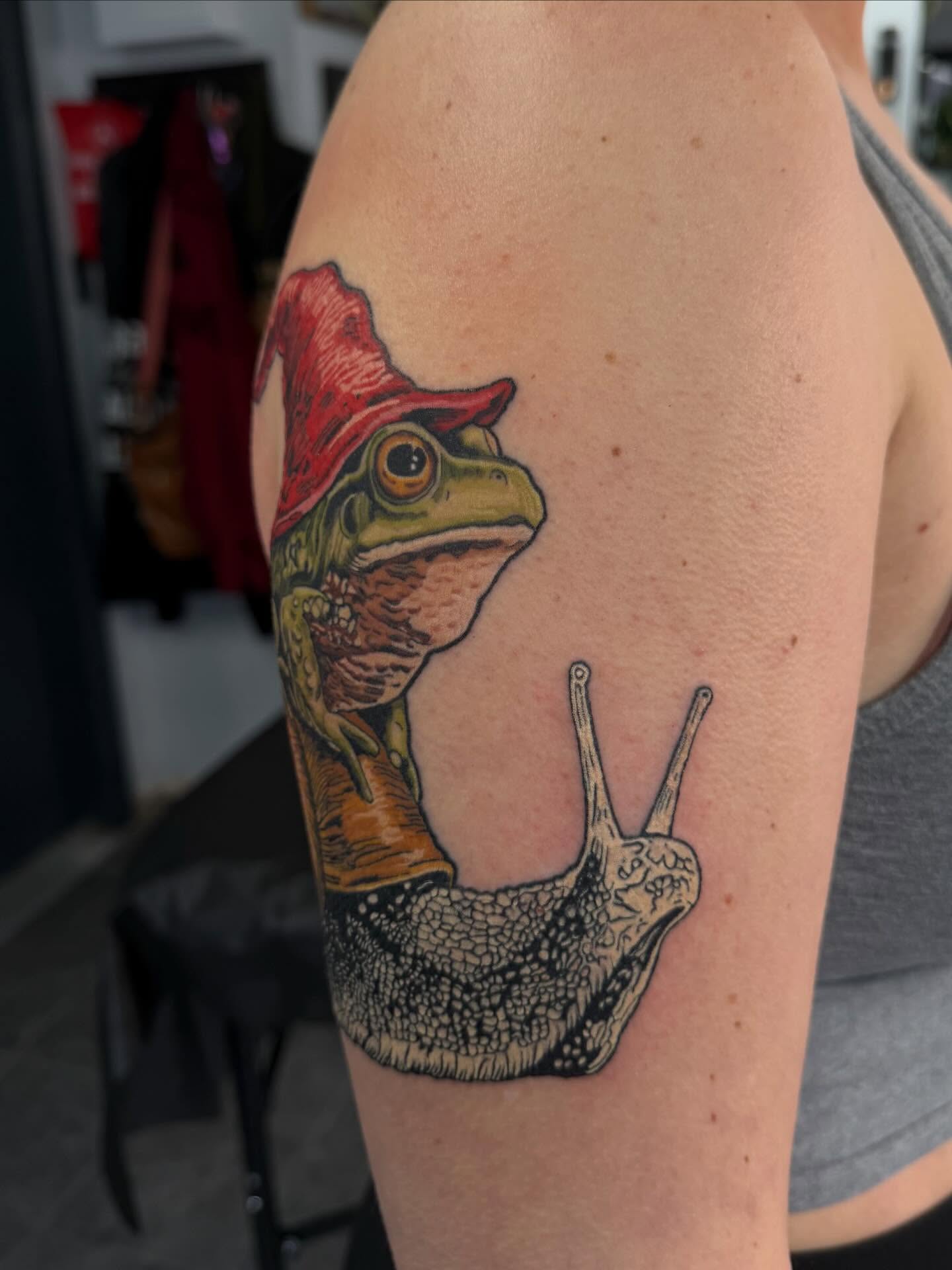Tattoo by @tattoosbybabes — realism, dotwork