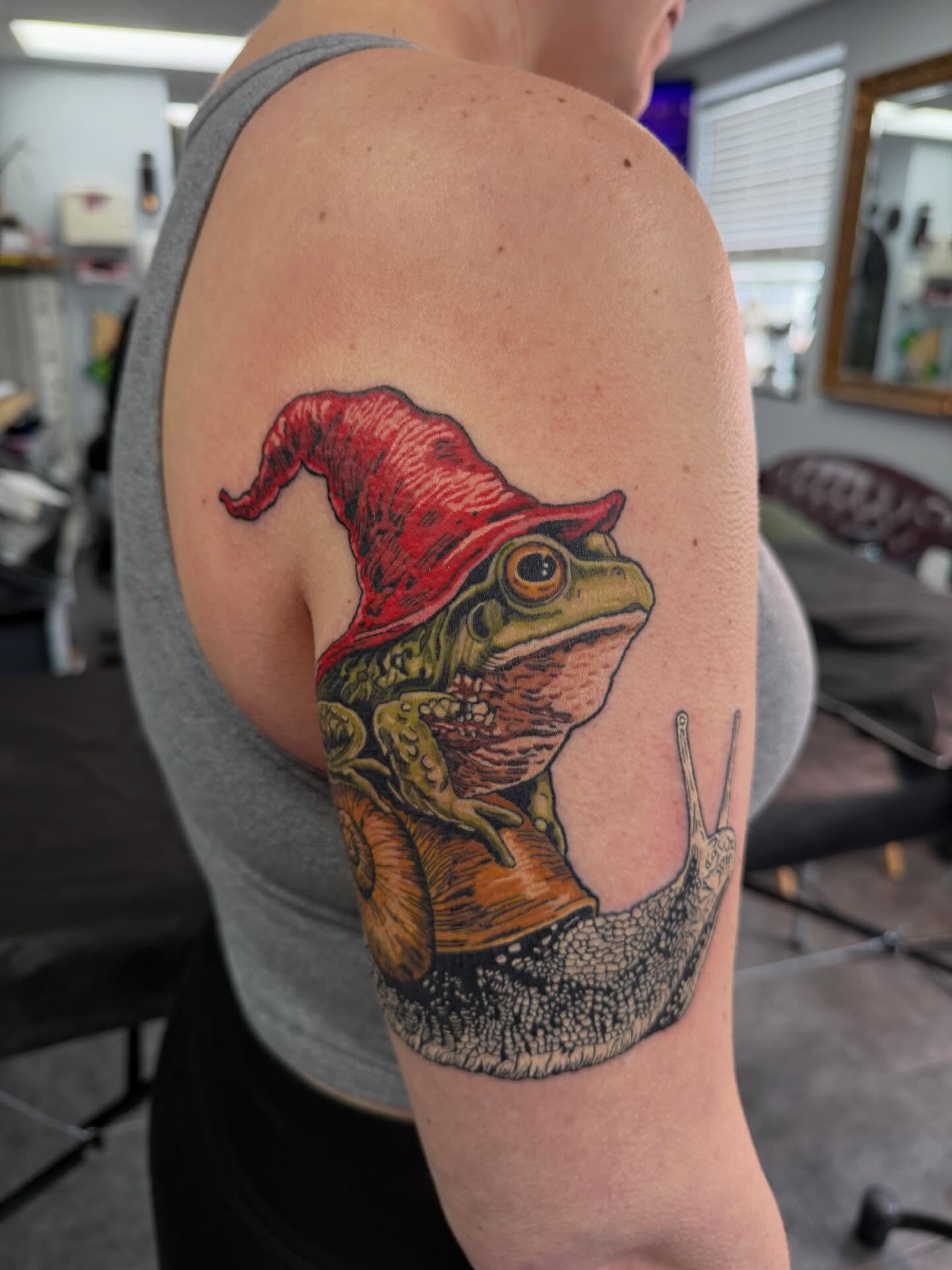 Tattoo by @tattoosbybabes — realism, dotwork