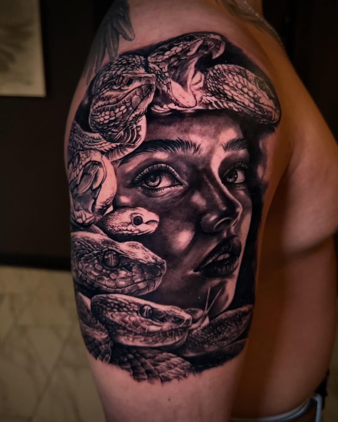 Tattoo by @chrisjansenofficial — realism, black_and_grey