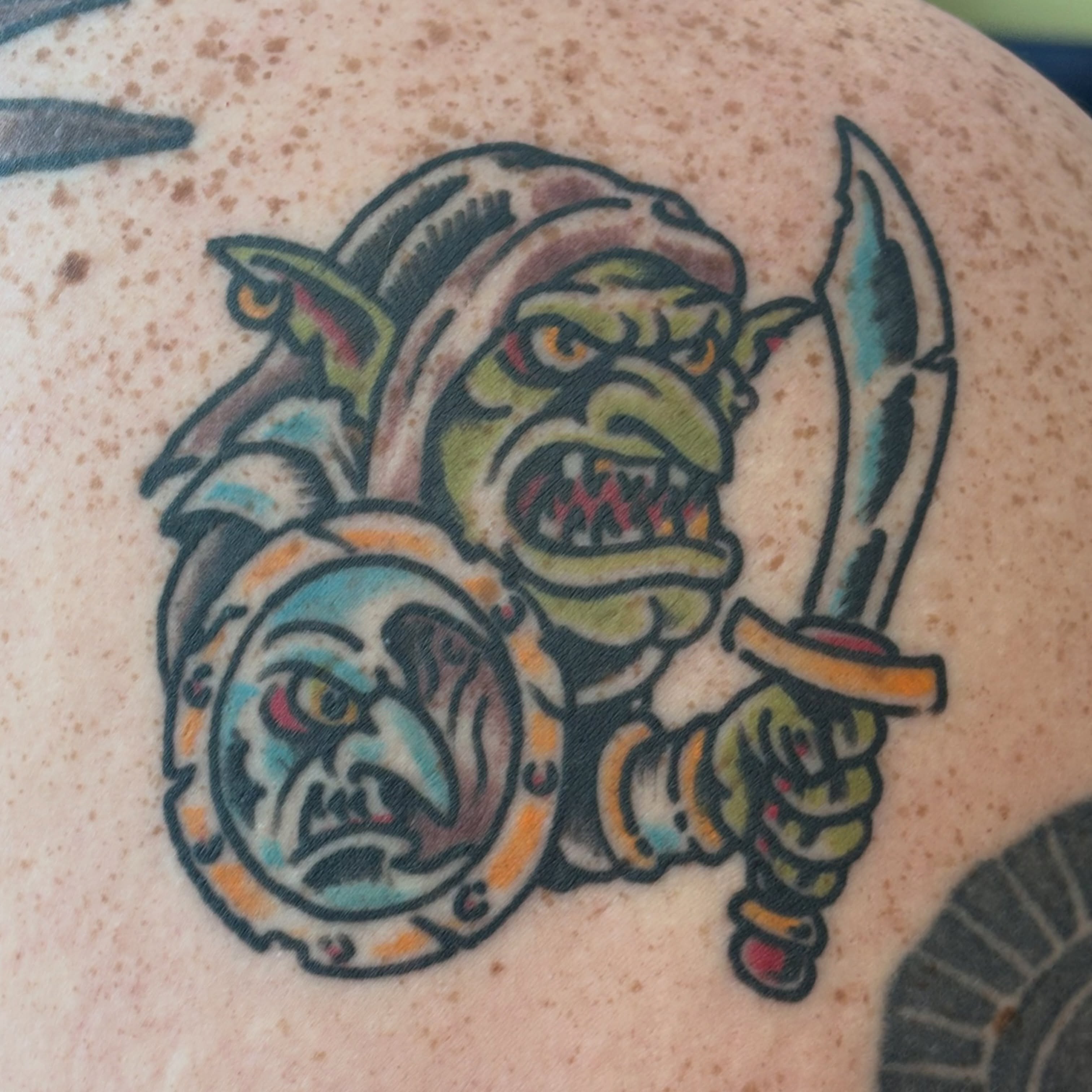 Tattoo by @lone_duck — american_traditional, neo_traditional