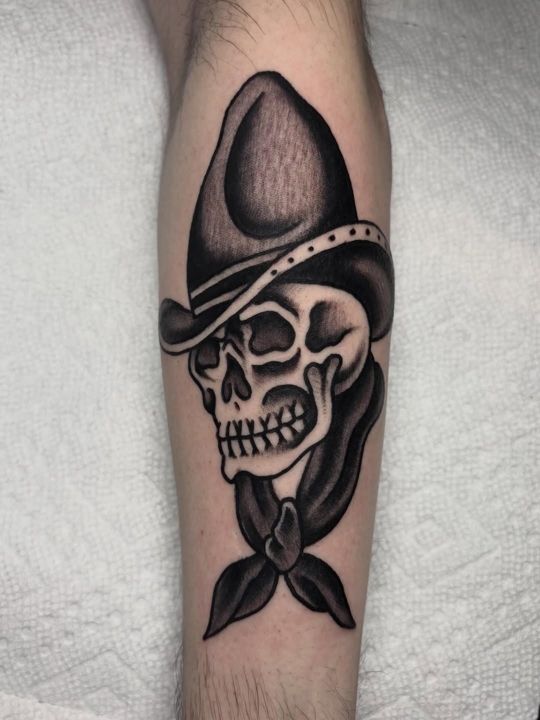 Tattoo by @davidarmacost โ american_traditional, black_and_grey