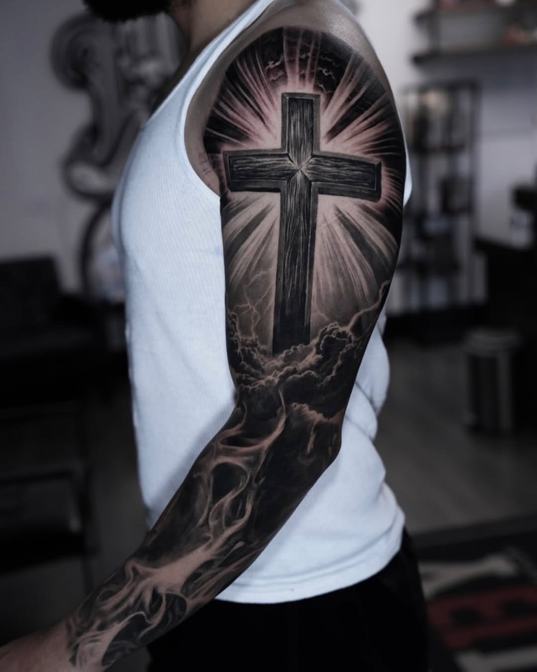 Tattoo by @davidxtattoos — black_and_grey, realism