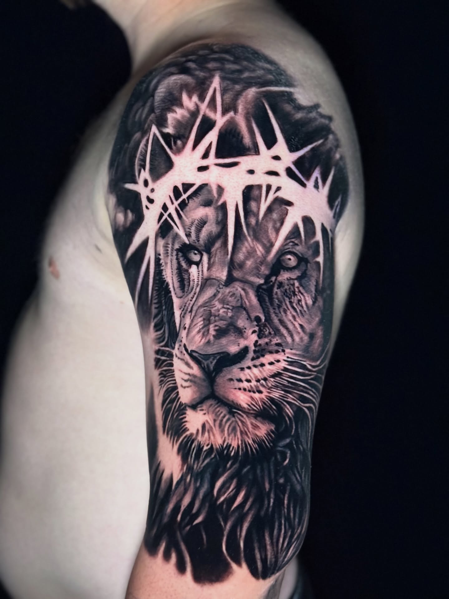 Tattoo by @macbarretttattoos — realism, black_and_grey