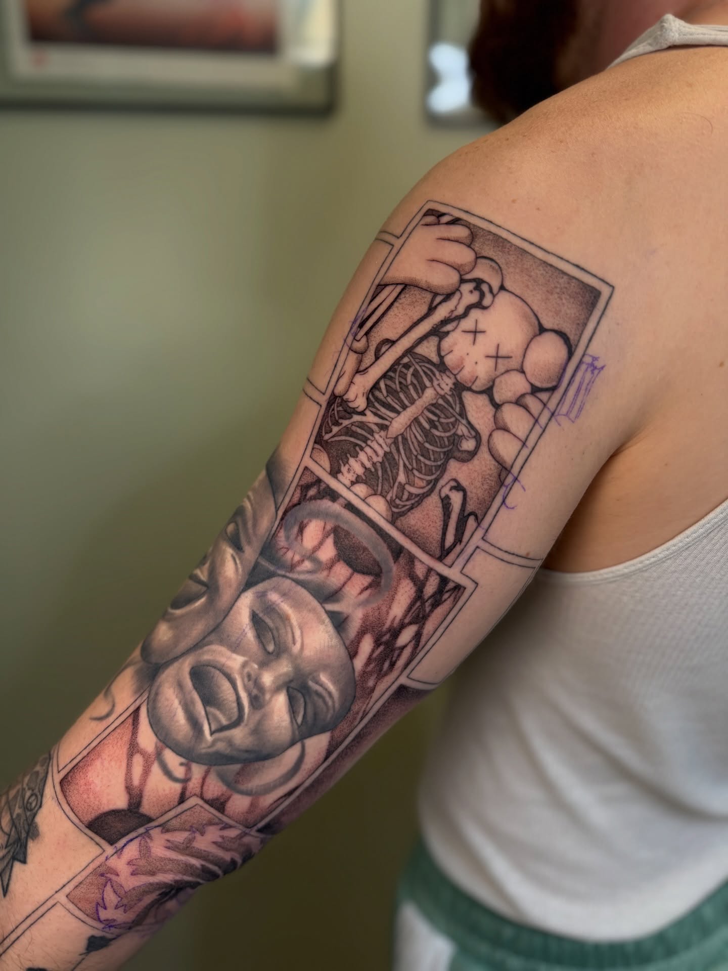 Child's face realism tattoo on the forearm by Koryn Donnelly