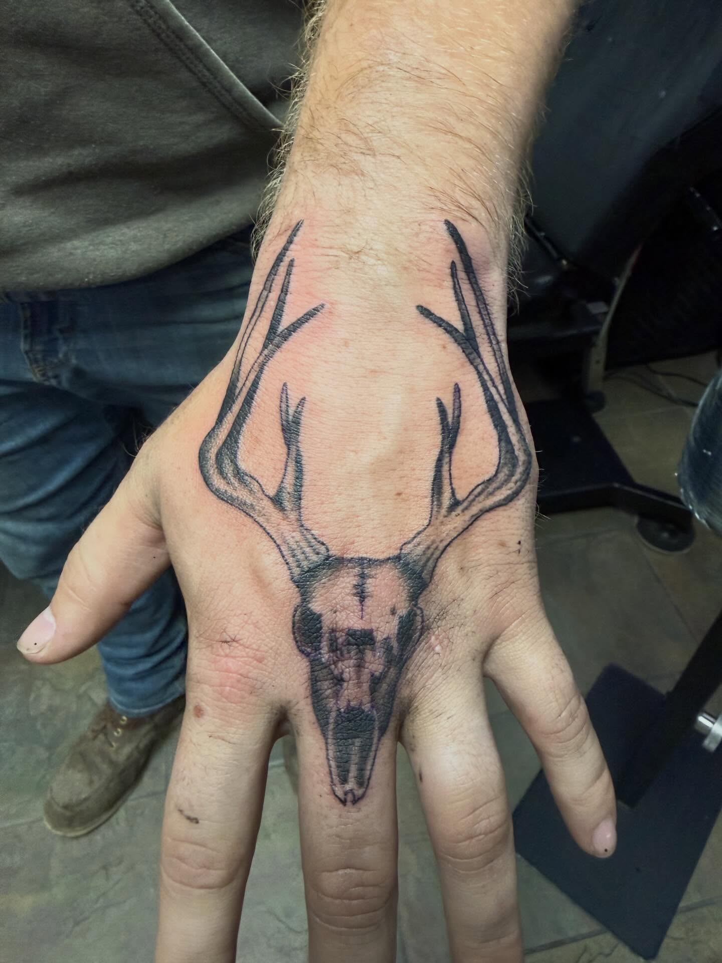 Tattoo by @haileysharpstabs — black_and_grey