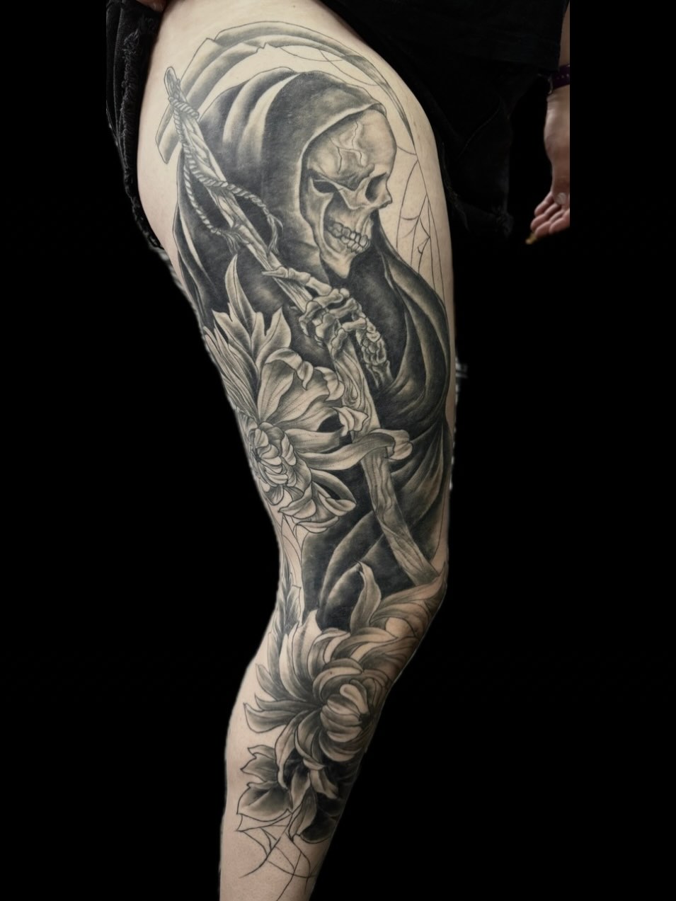 Tattoo by @_theinkwitch_ — black_and_grey, realism