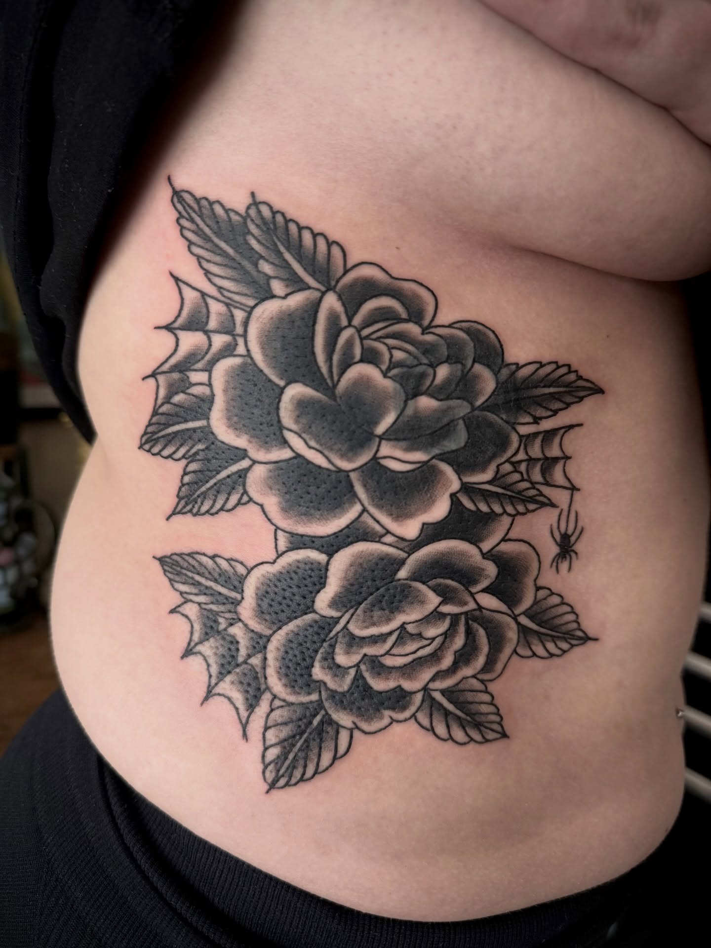 Tattoo by @urmomtat2 — black_and_grey