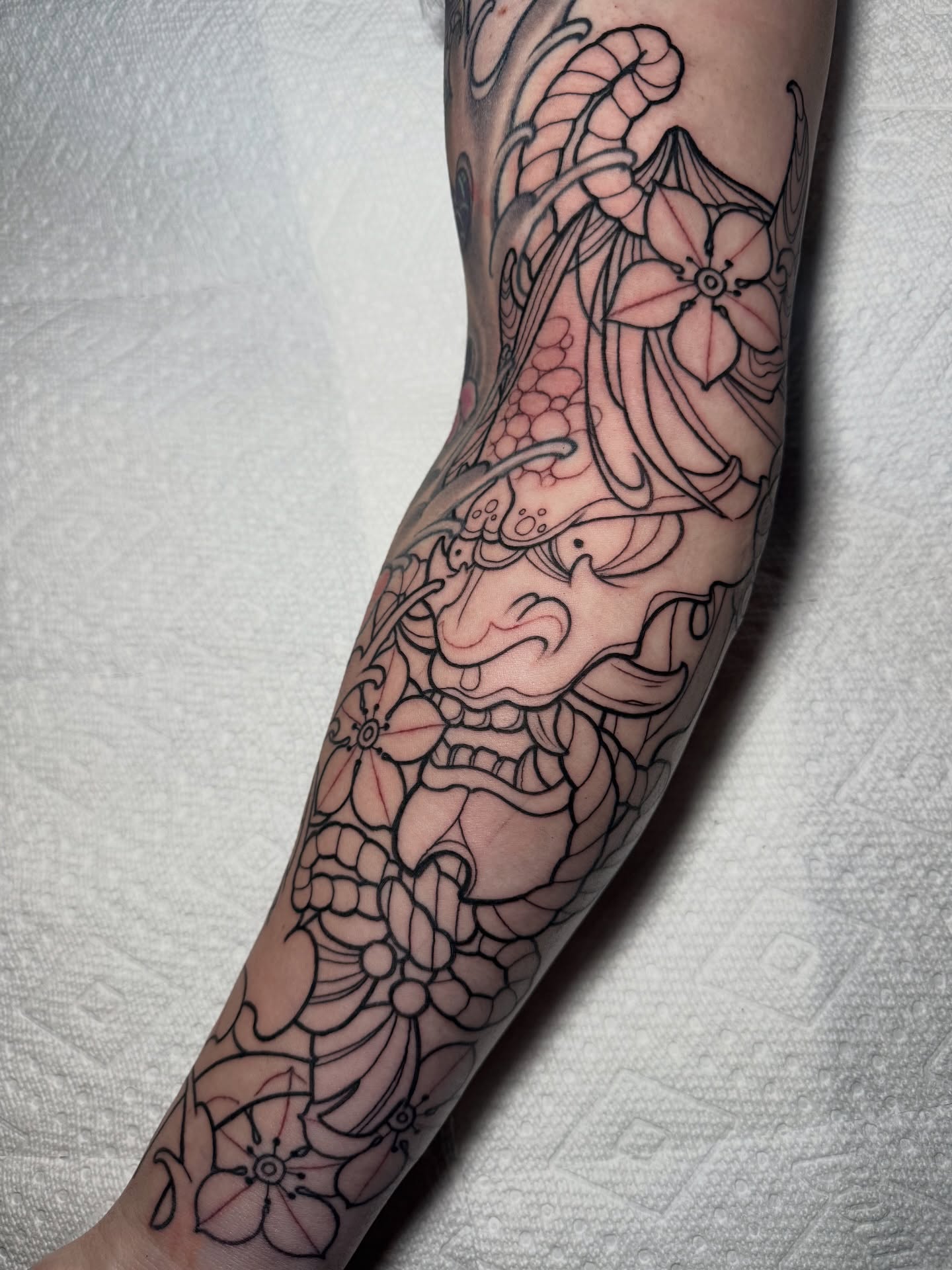 Tattoo by @taylormillstattoos — black_and_grey