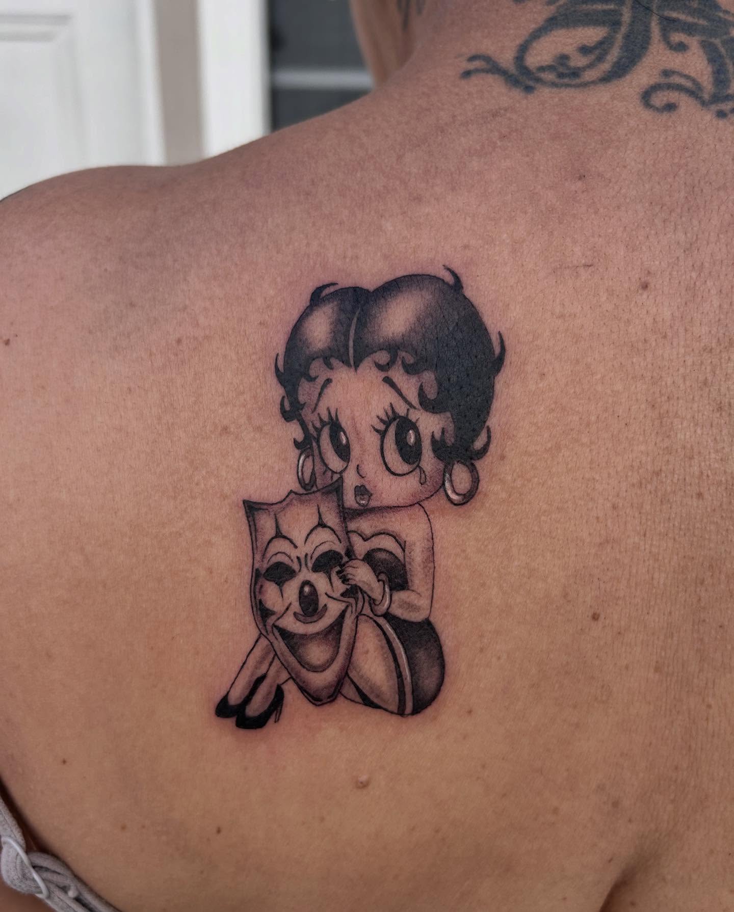 Tattoo by @birdytattoos_ — black_and_grey