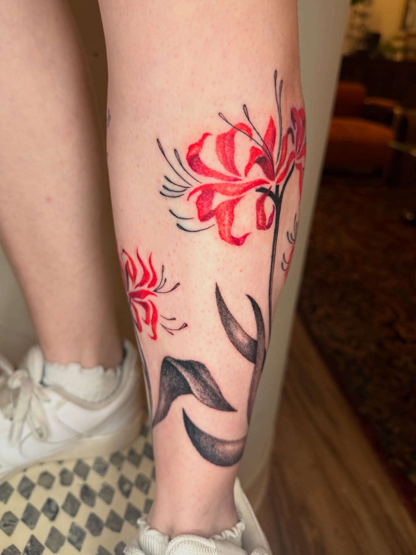 Tattoo by @thepinklady.tattoos — black_and_grey