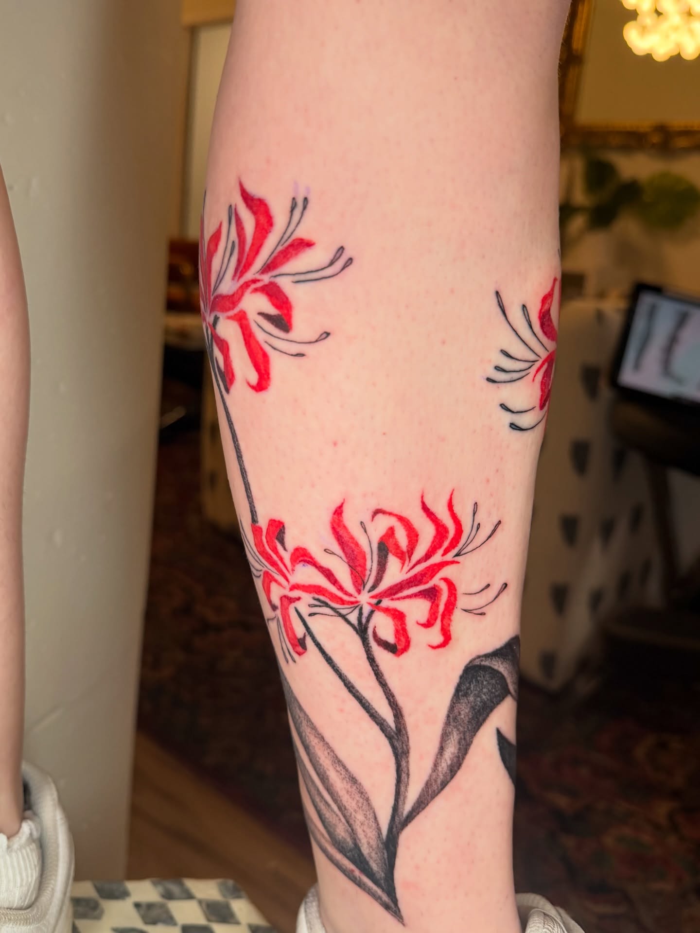 Tattoo by @thepinklady.tattoos — black_and_grey